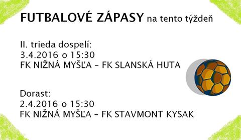 Futbalové zápasy pre tento víkend