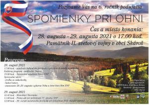 6. ročník podujatia SPOMIENKY PRI OHNI 1
